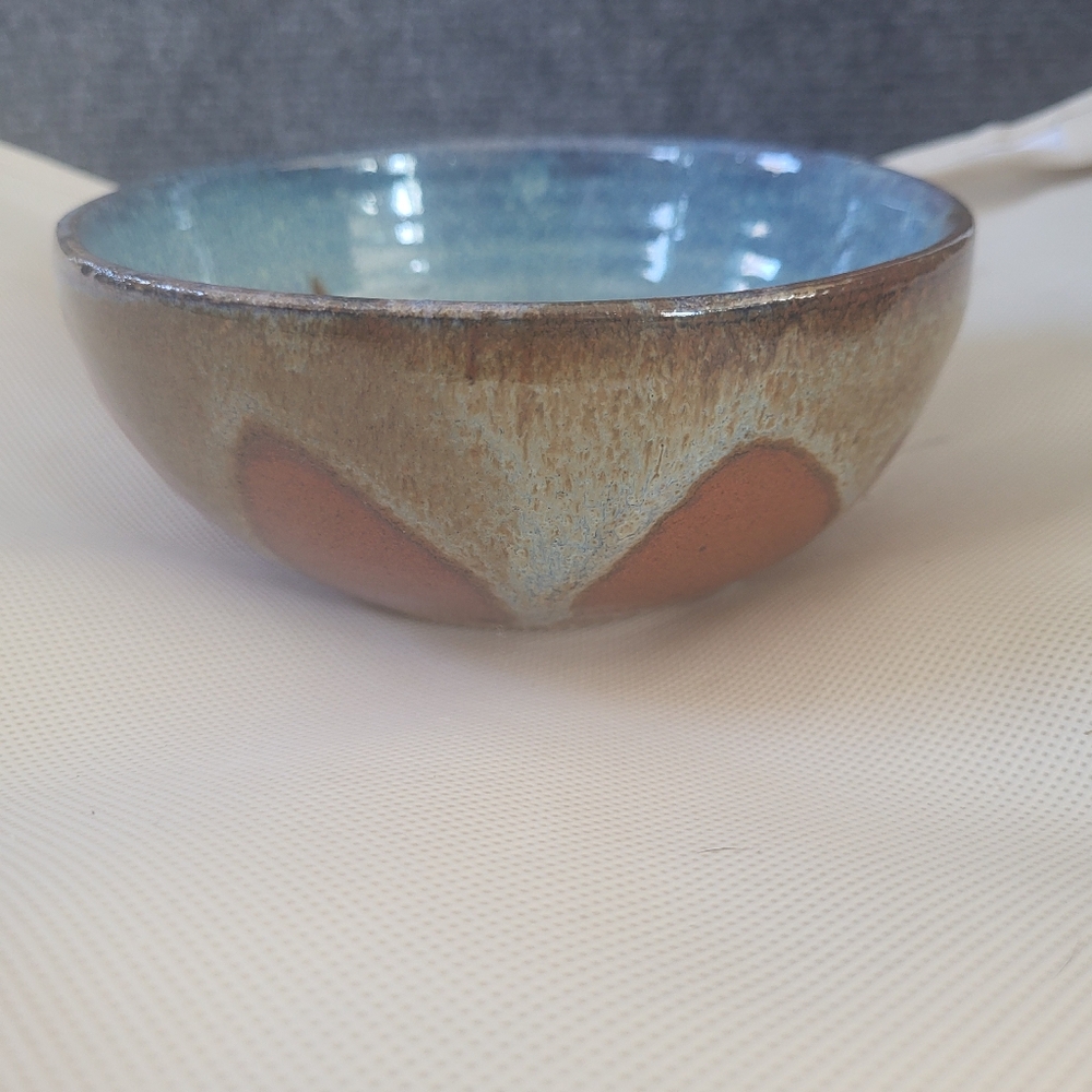 Handmade Glazed Pottery Bowl